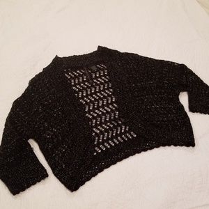 Isabella Rodriguez black/silver little cardigan